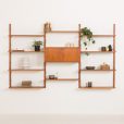 Poul Cadovius teak wall unit for Gustav Bahus