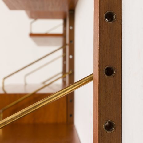 24316 Poul Cadovius three bay teak wall unit -14 24316 Poul Cadovius three bay teak wall unit -14