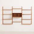 24316 Poul Cadovius three bay teak wall unit -5