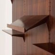 24322 Poul Cadovius roswood wall unit on panels for Cado, Denmark 1960s. -10