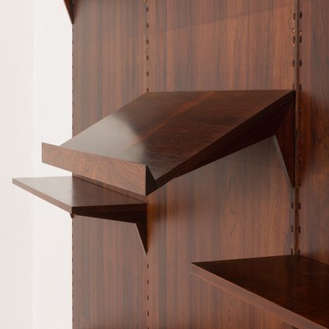 24322 Poul Cadovius roswood wall unit on panels for Cado, Denmark 1960s. -10 24322 Poul Cadovius roswood wall unit on panels for Cado, Denmark 1960s. -10