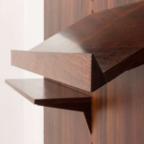 24322 Poul Cadovius roswood wall unit on panels for Cado, Denmark 1960s. -12 24322 Poul Cadovius roswood wall unit on panels for Cado, Denmark 1960s. -12