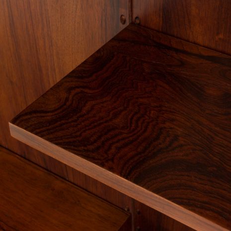 24322 Poul Cadovius roswood wall unit on panels for Cado, Denmark 1960s. -14 24322 Poul Cadovius roswood wall unit on panels for Cado, Denmark 1960s. -14