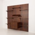 24322 Poul Cadovius roswood wall unit on panels for Cado, Denmark 1960s. -3