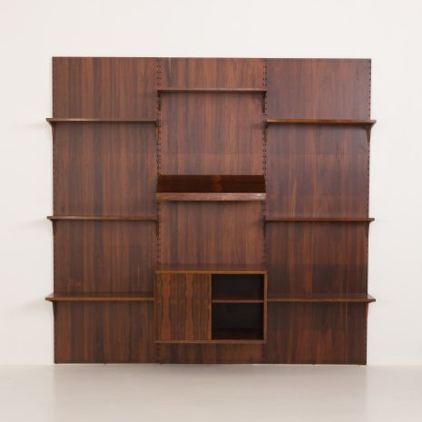 24322 Poul Cadovius roswood wall unit on panels for Cado, Denmark 1960s. -7 24322 Poul Cadovius roswood wall unit on panels for Cado, Denmark 1960s. -7