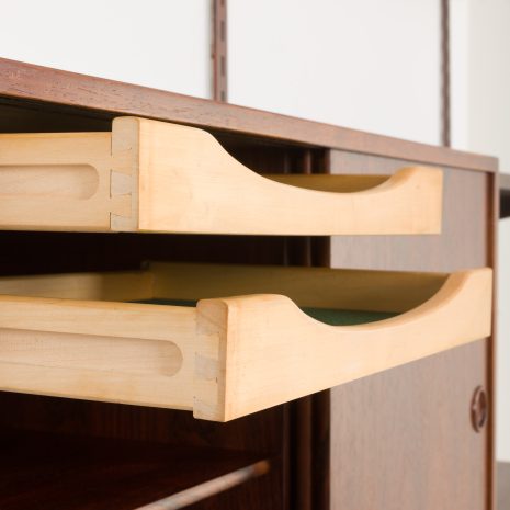 24347 Kai Kristiansen 2 bay rosewood wall unit for FM mobler, 1960s-19 24347 Kai Kristiansen 2 bay rosewood wall unit for FM mobler, 1960s-19