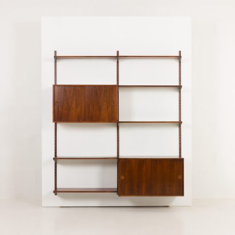 24347 Kai Kristiansen 2 bay rosewood wall unit for FM mobler, 1960s-8 24347 Kai Kristiansen 2 bay rosewood wall unit for FM mobler, 1960s-8