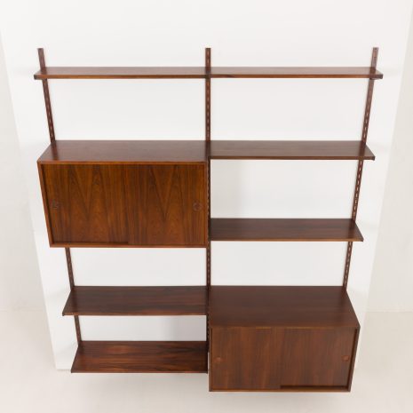 24347 Kai Kristiansen 2 bay rosewood wall unit for FM mobler, 1960s-9 24347 Kai Kristiansen 2 bay rosewood wall unit for FM mobler, 1960s-9