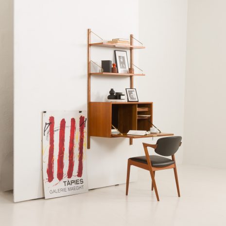 24359 Poul Cadovius one bay teak wall unit-2 24359 Poul Cadovius one bay teak wall unit-2