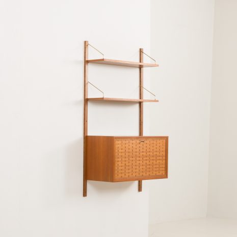 24359 Poul Cadovius one bay teak wall unit-5 24359 Poul Cadovius one bay teak wall unit-5