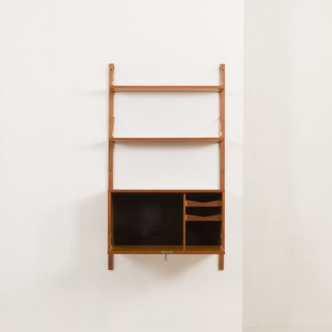 24359 Poul Cadovius one bay teak wall unit-7 24359 Poul Cadovius one bay teak wall unit-7