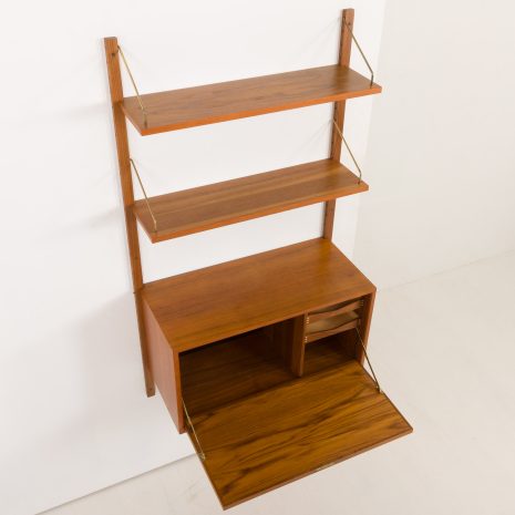 24359 Poul Cadovius one bay teak wall unit-8 24359 Poul Cadovius one bay teak wall unit-8