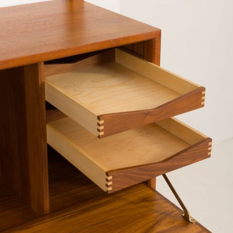 24359 Poul Cadovius one bay teak wall unit-9 24359 Poul Cadovius one bay teak wall unit-9