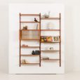 Mid-century modern Danish upcycled teak wall unit in Poul Cadovius style, 1960s
