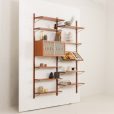 24363 Dwubolec upcycled two bay teak wall unit-2