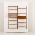 24363 Dwubolec upcycled two bay teak wall unit-8