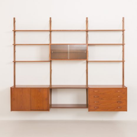 24290 Danish mid century teak wall unit in the style of P.Cadovius, P.Sorensen, Denmark 1960s-10 24290 Danish mid century teak wall unit in the style of P.Cadovius, P.Sorensen, Denmark 1960s-10