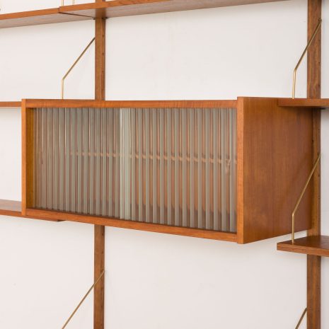 24290 Danish mid century teak wall unit in the style of P.Cadovius, P.Sorensen, Denmark 1960s-12 24290 Danish mid century teak wall unit in the style of P.Cadovius, P.Sorensen, Denmark 1960s-12