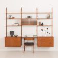 teak wall unit in the style of P. Cadovius