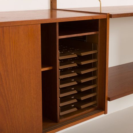 24290 Danish mid century teak wall unit in the style of P.Cadovius, P.Sorensen, Denmark 1960s-22 24290 Danish mid century teak wall unit in the style of P.Cadovius, P.Sorensen, Denmark 1960s-22