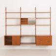 24290 Danish mid century teak wall unit in the style of P.Cadovius, P.Sorensen, Denmark 1960s-8