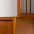 24295 Kai Kristiansen four bay teak wall unit with a dresser, FM Mobler, Denmark 1960s-14