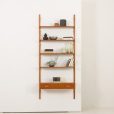 Scandinavian teak entry wall unit in Poul Cadovius and Preben Sorensen style, 1970s