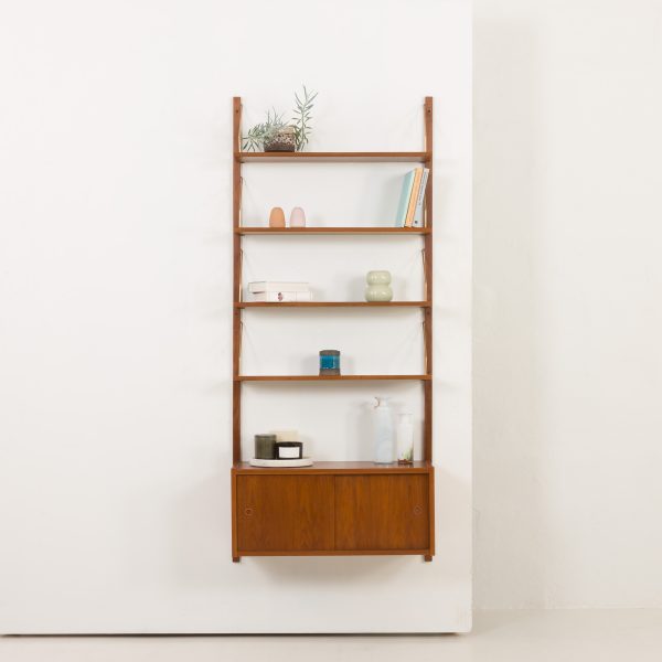 Danish one-bay wall unit attr. to Preben Sorensen