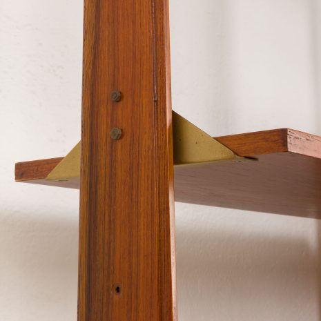 24337 Italian freestanding 5 bay teak wall unit in the style of Franco Albini, 1970s-15 24337 Italian freestanding 5 bay teak wall unit in the style of Franco Albini, 1970s-15