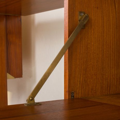 24337 Italian freestanding 5 bay teak wall unit in the style of Franco Albini, 1970s-21 24337 Italian freestanding 5 bay teak wall unit in the style of Franco Albini, 1970s-21