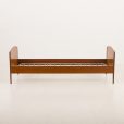 24358 Danish mid century modern teak bed by Sidelmann Jakobsen, 1960s-5