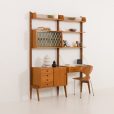 Ergo wall unit with a desk and two cabinets by John Texmon