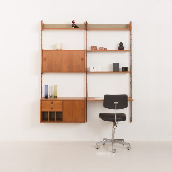 Scandinavian mid century home office modular wall unit Ergo by John Texmon, Norway, 1960s