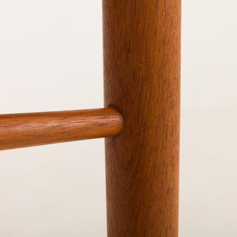 24382 Danish teak footstol in long hair sheepskin by Bramin, 1960s-9 24382 Danish teak footstol in long hair sheepskin by Bramin, 1960s-9