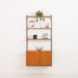 Kai Kristiansen for FM Mobler, one bay teak wall unit, Denmark, 1960s