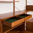 24310 Poul Cadovius four bay teak wall unit for Cado, 1960s-12