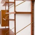 24310 Poul Cadovius four bay teak wall unit for Cado, 1960s-15