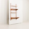 24384 Mid century modern home office shelving unit with a desk, Denamrk 1960s-3