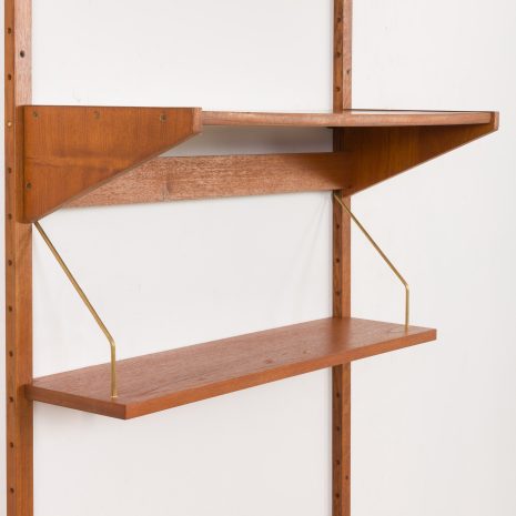 24384 Mid century modern home office shelving unit with a desk, Denamrk 1960s-7 24384 Mid century modern home office shelving unit with a desk, Denamrk 1960s-7