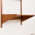 24384 Mid century modern home office shelving unit with a desk, Denamrk 1960s-9