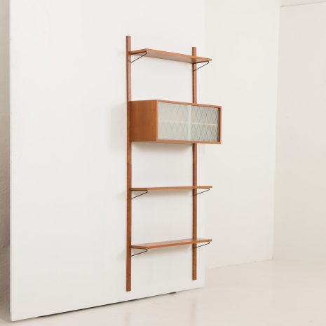 24385 Upcycled one bay teak wall unit-3 24385 Upcycled one bay teak wall unit-3