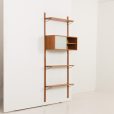 24385 Upcycled one bay teak wall unit-5