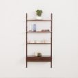 Poul Cadovius rosewood shelving unit with a console for Cado, 1960s