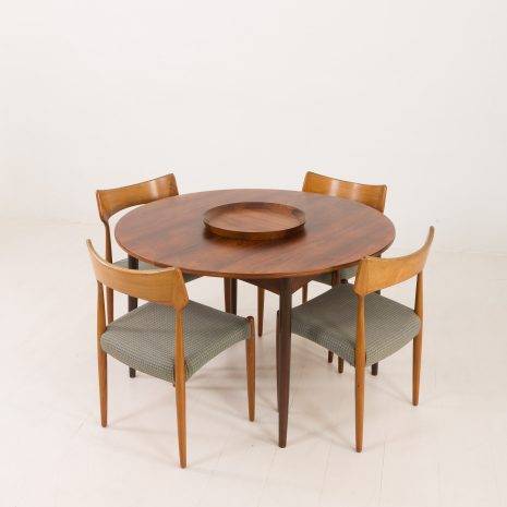 24401 Rosewood table-1 Danish mid-century modern rosewood table with one extension, 1960s