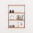 Kai Kristiansen 4 shelves wall unit in teak for FM Mobler, 1960s