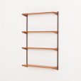 24404 Kai Kristiansen 4 shelves wall unit in teak for FM Mobler, 1960s-3