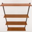 24404 Kai Kristiansen 4 shelves wall unit in teak for FM Mobler, 1960s-5