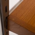 24404 Kai Kristiansen 4 shelves wall unit in teak for FM Mobler, 1960s-6