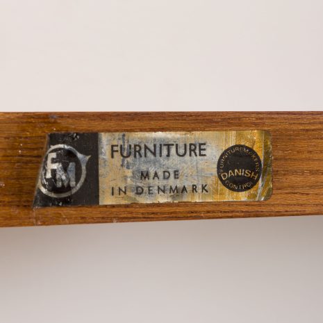 24404 Kai Kristiansen 4 shelves wall unit in teak for FM Mobler, 1960s-8 24404 Kai Kristiansen 4 shelves wall unit in teak for FM Mobler, 1960s-8