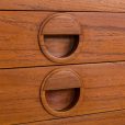 24411 Hansen & Guldborg three bay teak wall unit-11